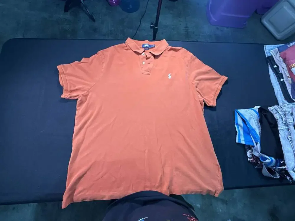 Polo Ralph Lauren Classic Fit Short Sleeve Polo Shirt Orange Size XXL